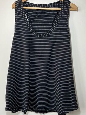 Lululemon Black & White Striped  Love Tank